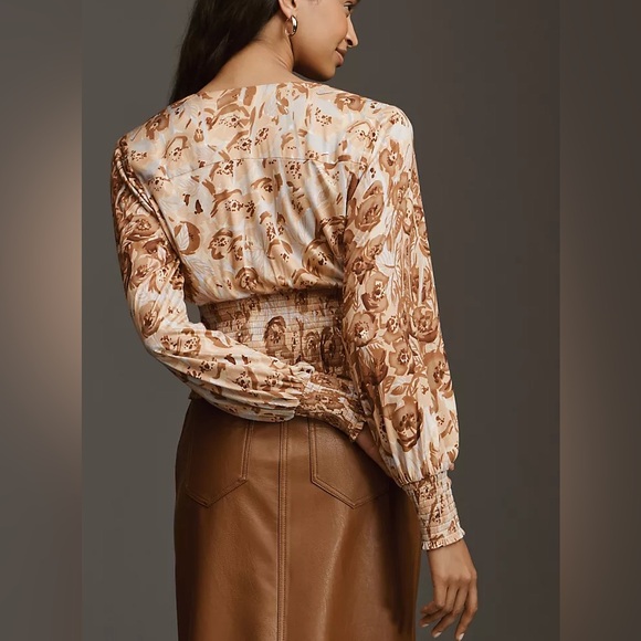 Tiny Valentina Long-Sleeve Printed Surplice Top (NEW) - Picture 2 of 5